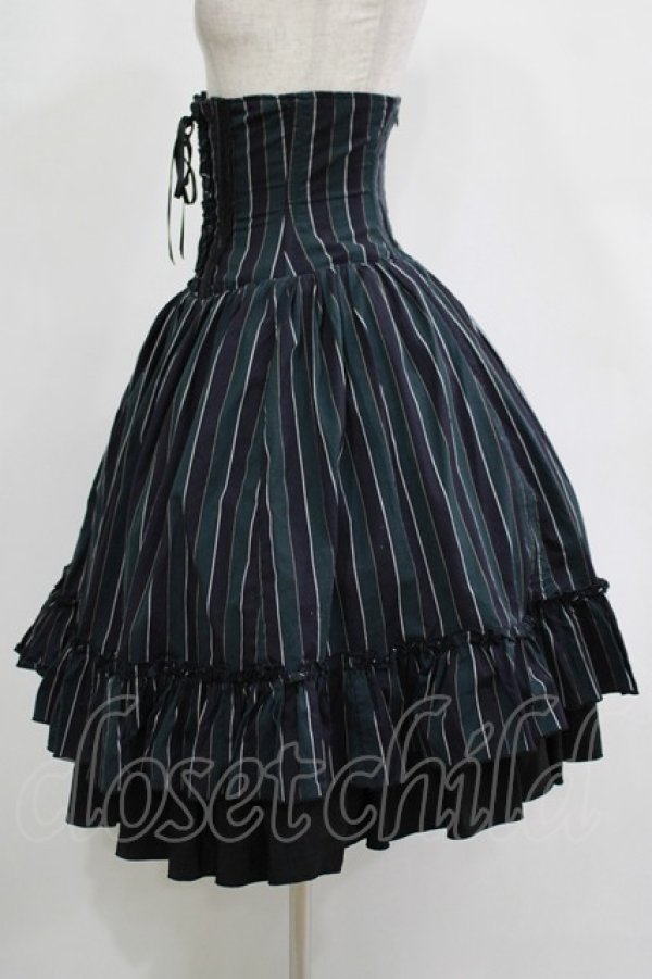 ATELIER PIERROT / レジメンタルストライプコルセットスカート