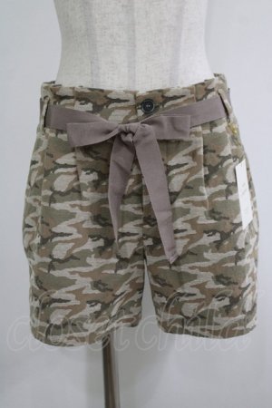 画像: Jane Marple Dans Le Salon / カモフラージュジャガードショートパンツ  ブラウン H-25-11-20-028-JM-PA-KB-ZH