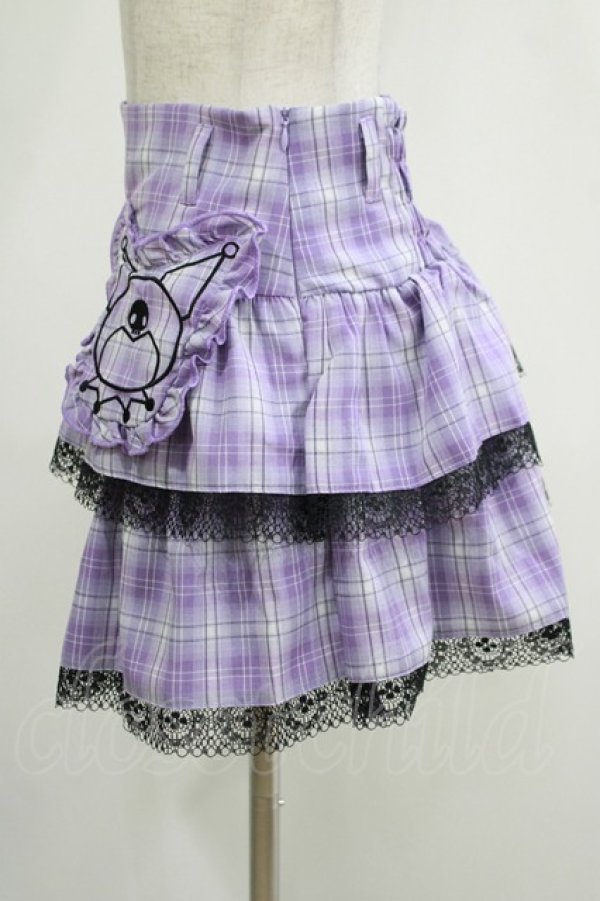 画像2: QOOZA / Kuromi mini skirt  ラベンダー H-25-11-20-032-PU-SK-KB-ZH (2)