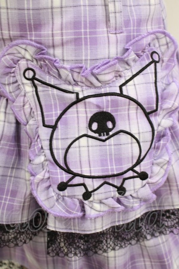 画像4: QOOZA / Kuromi mini skirt  ラベンダー H-25-11-20-032-PU-SK-KB-ZH (4)