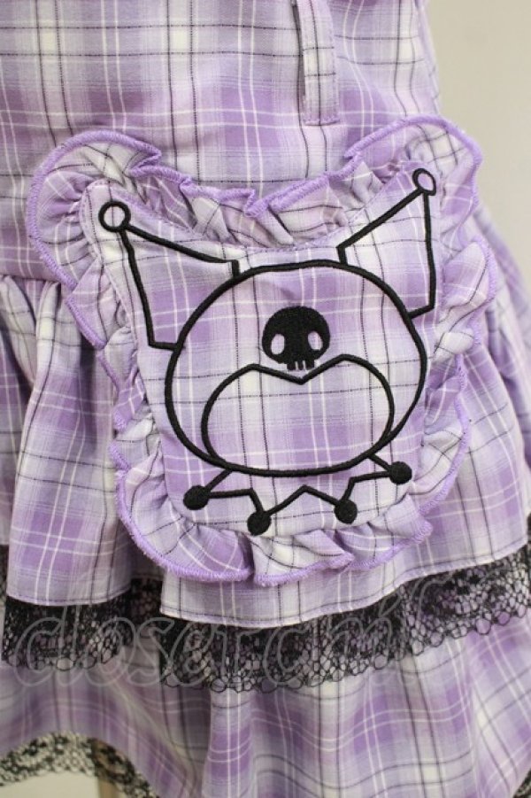 画像4: QOOZA / Kuromi mini skirt  ラベンダー H-25-11-20-035-PU-SK-KB-ZH (4)