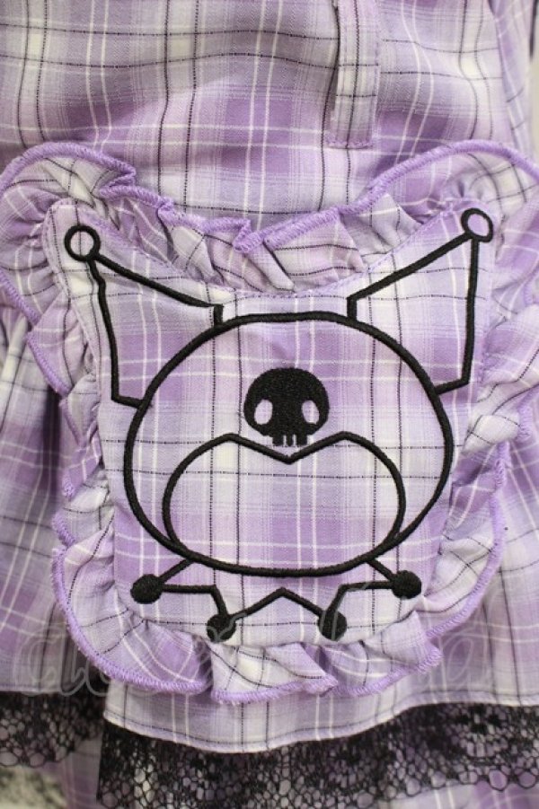 画像4: QOOZA / Kuromi mini skirt  ラベンダー H-25-11-20-037-PU-SK-KB-ZH (4)