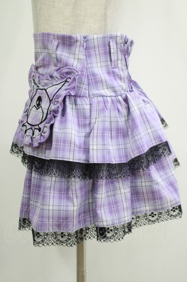 画像2: QOOZA / Kuromi mini skirt  ラベンダー H-25-11-20-038-PU-SK-KB-ZH (2)