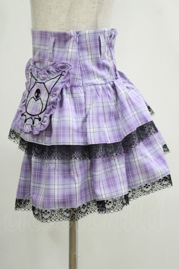 画像2: QOOZA / Kuromi mini skirt  ラベンダー H-25-11-20-039-PU-SK-KB-ZH (2)