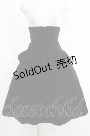 画像: ATELIER BOZ / クインネヴィア別珍バッスルスカート  ブラック H-25-11-20-004-EL-SK-KB-ZH