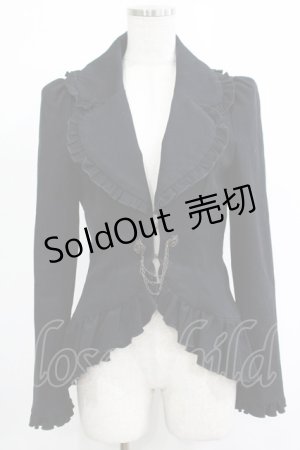 画像: BPN / ローズチェーン別珍ジャケット  ブラック H-25-11-20-049-GO-JA-KB-ZH