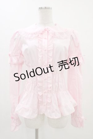 画像: Angelic Pretty / ハニーシャーリング付け袖ブラウス Free ピンク H-25-11-20-1040-AP-BL-NS-ZH