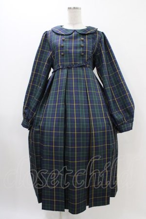画像: FLC / MINA*タータンチェックワンピース M グリーン H-25-11-20-1041-0-OP-NS-ZH