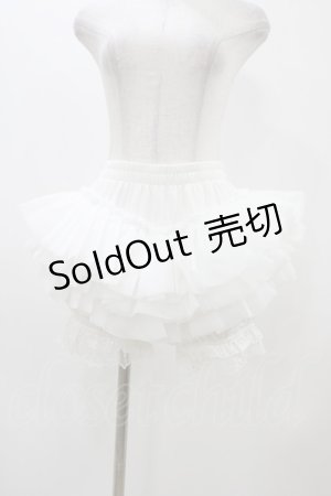 画像: Fleur Poem（海外ロリータブランド） / チュールフリルドロワーズ S オフ H-25-11-20-1050-0-SK-NS-ZH