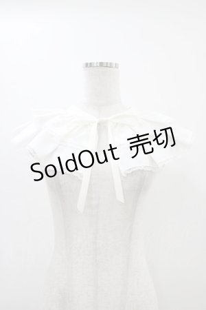 画像: Fi.n.t / ダブルタックフリルつけ衿  offwhite H-25-11-20-1011-CA-ZA-NS-ZH