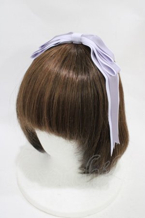 画像: Amavel / ぱっちんリボンカチューシャ  サックス H-25-11-20-1017-CA-AC-NS-ZH