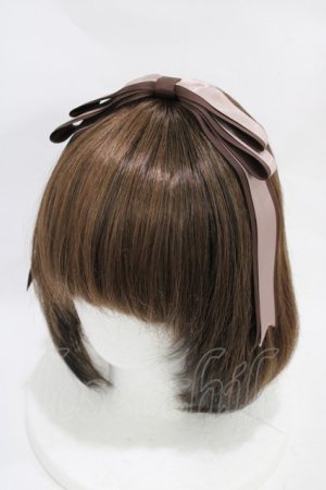 画像: Amavel / Animal Donuts ぱっちんリボンカチューシャ  ブラウン H-25-11-20-1019-CA-AC-NS-ZH