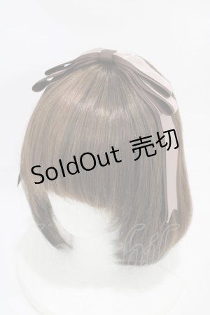 画像: Amavel / Animal Donuts ぱっちんリボンカチューシャ  ブラウン H-25-11-20-1019-CA-AC-NS-ZH