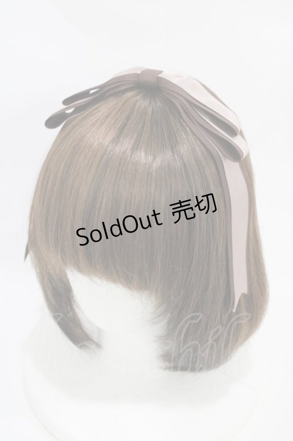 画像1: Amavel / Animal Donuts ぱっちんリボンカチューシャ  ブラウン H-25-11-20-1019-CA-AC-NS-ZH (1)