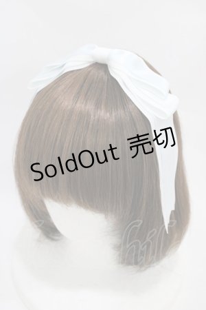 画像: Amavel / ぱっちんリボンカチューシャ  ホワイト H-25-11-20-1020-CA-AC-NS-ZH