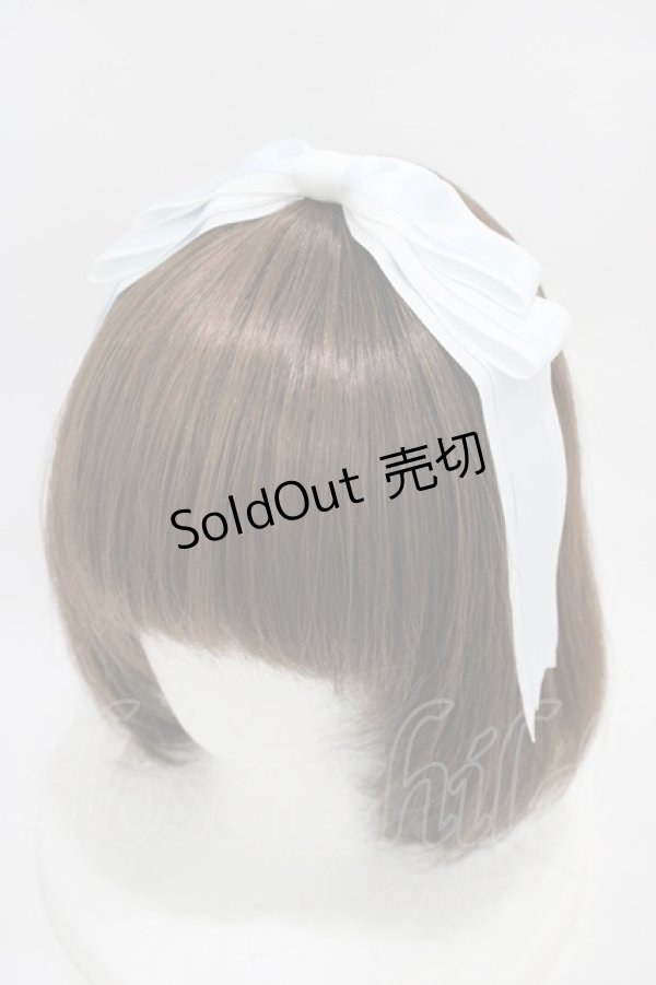 画像1: Amavel / ぱっちんリボンカチューシャ  ホワイト H-25-11-20-1020-CA-AC-NS-ZH (1)