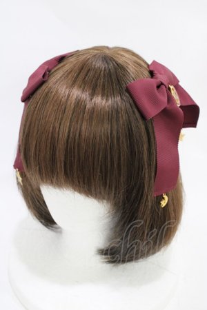 画像: Angelic Pretty / Starry Moonリボンクリップ  ボルドー H-25-11-20-1021-AP-AC-NS-ZH