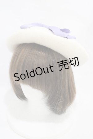 画像: Angelic Pretty / Sweetie Ribbonベレー  オフ/ラベンダー H-25-11-20-1026-AP-AC-NS-ZH