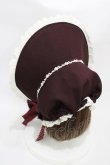 画像2: BABY,THE STARS SHINE BRIGHT / Maria Rosa Misticaボンネット  ボルドー H-25-11-20-1030-BA-AC-NS-ZH (2)