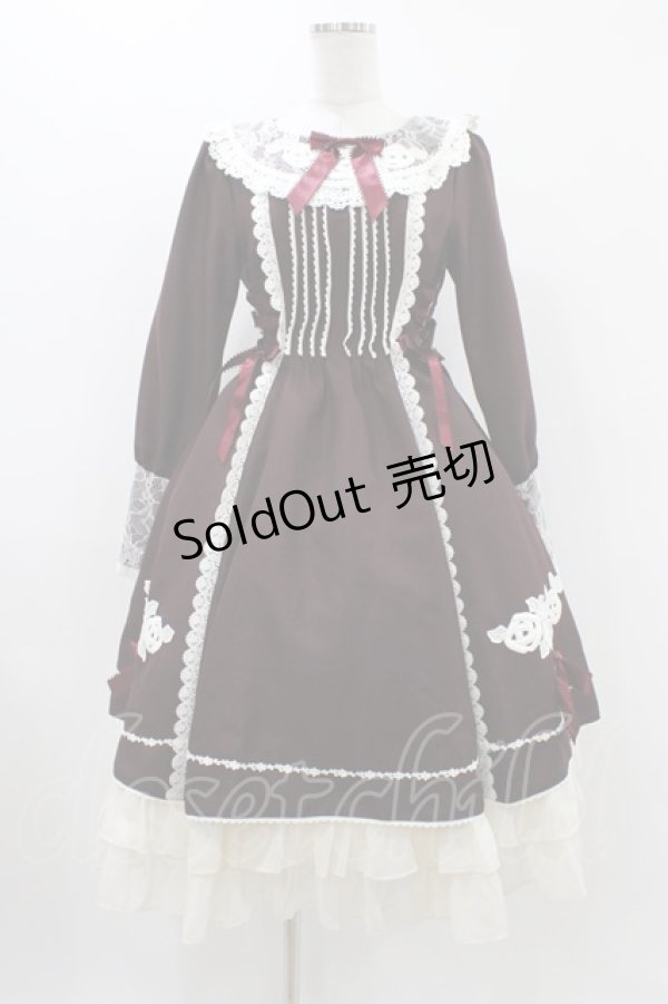画像1: BABY,THE STARS SHINE BRIGHT / Maria Rosa Misticaワンピース Free ボルドー H-25-11-20-1035-BA-OP-NS-ZH (1)