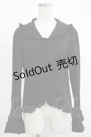 画像: BPN / クロスセーラーブラウス  ブラック H-25-11-20-055-GO-BL-KB-ZH