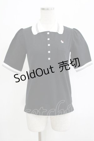 画像: Katie / TENNIS CLUB puff sleeve shirt S ブラック H-25-11-20-064-LO-TO-KB-ZH