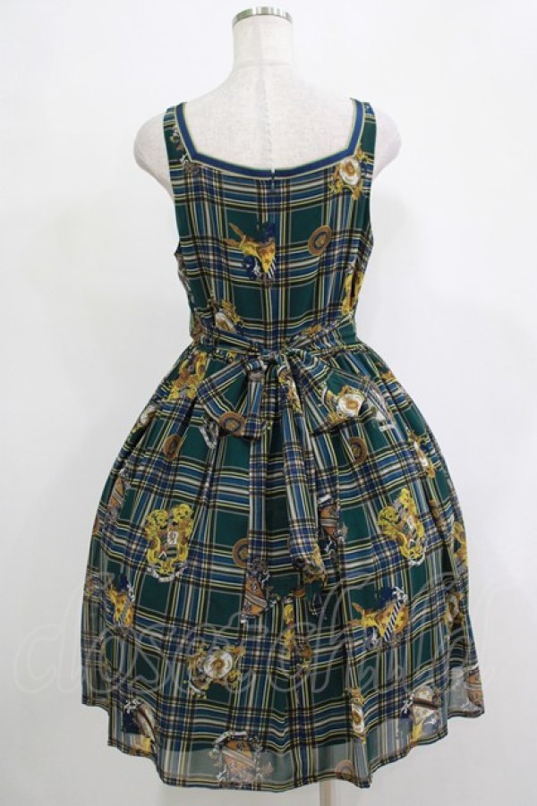 画像3: EXCENTRIQUE / Highland Checkワンピース 0S グリーン H-25-11-20-001-EL-OP-KB-ZH (3)