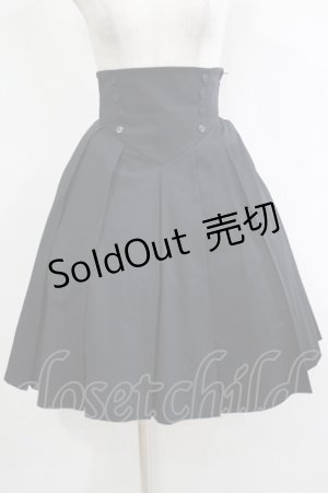 画像: ATELIER BOZ / プリーツハイウエストスカート  ブラック H-25-11-20-011-EL-SK-KB-ZH