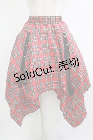 画像: ACDC RAG / 2WAYスカート  レッドタータン H-25-11-20-012-PU-SK-KB-ZH