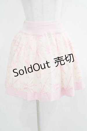 画像: 【SALE】Jane Marple / リボンレースミニスカート  ピンク H-25-11-20-019-JM-SK-KB-ZT484