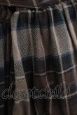 画像4: ATELIER PIERROT / チェックフリルコルセットスカート  ブラウン H-25-11-20-002-EL-SK-KB-ZH (4)