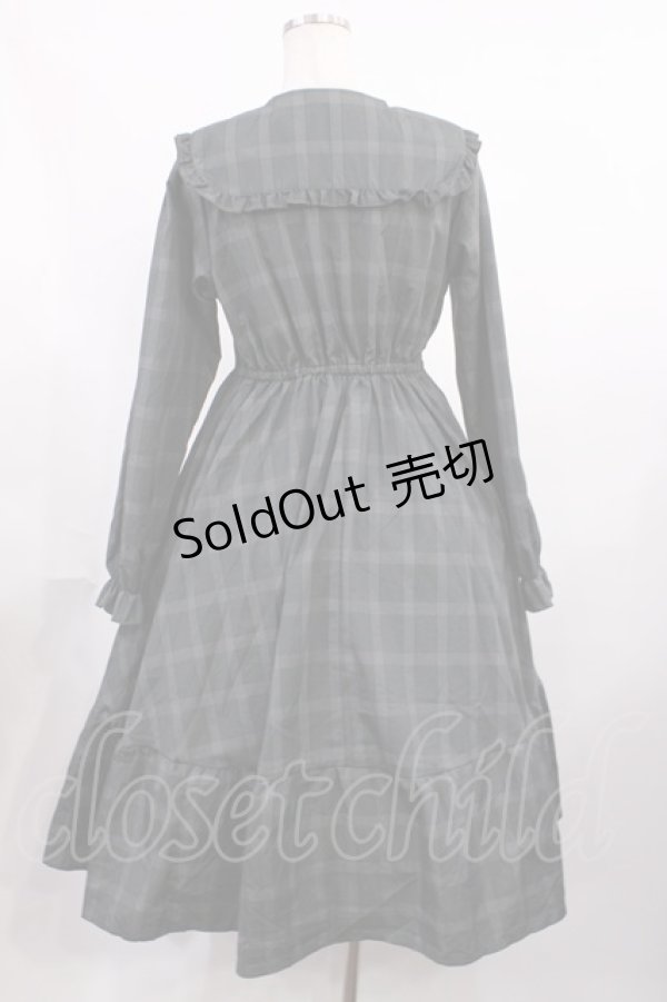 画像2: m petit by misako / TT*AOKチェックOP M ダークグレー H-25-11-21-006-LO-OP-NS-ZH (2)