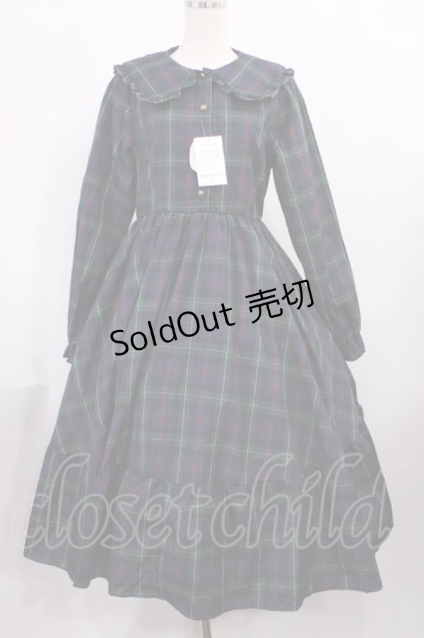 画像1: m petit by misako / TT*AOKチェックOP M グリーン H-25-11-21-007-LO-OP-NS-ZH (1)