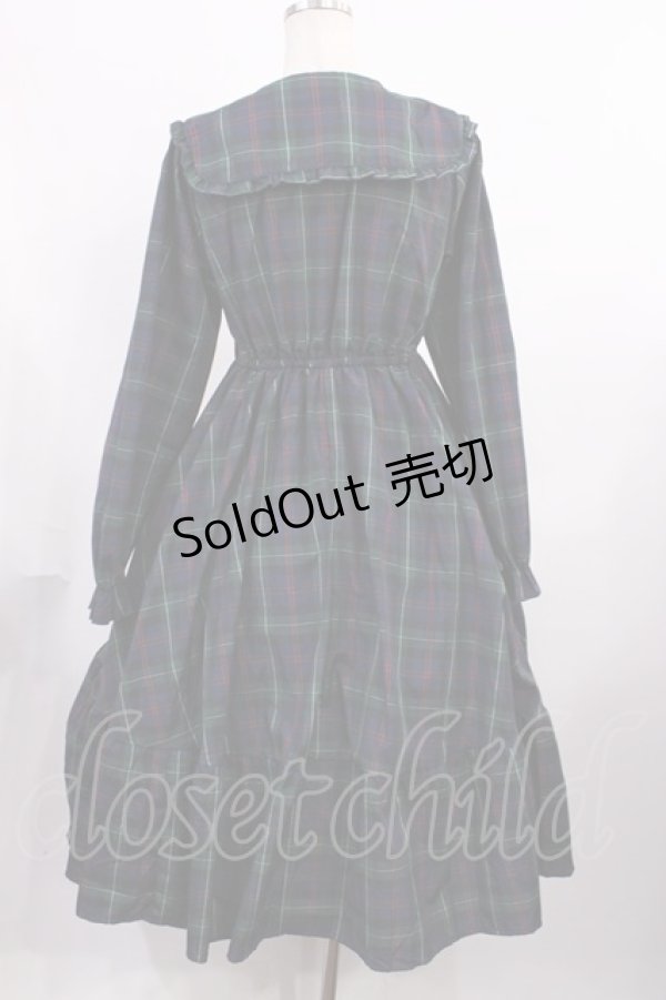 画像2: m petit by misako / TT*AOKチェックOP M グリーン H-25-11-21-007-LO-OP-NS-ZH (2)