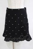 画像1: Emily Temple cute / ローズドットウールスカート  黒 H-25-11-21-1027-ET-SK-KB-ZH (1)