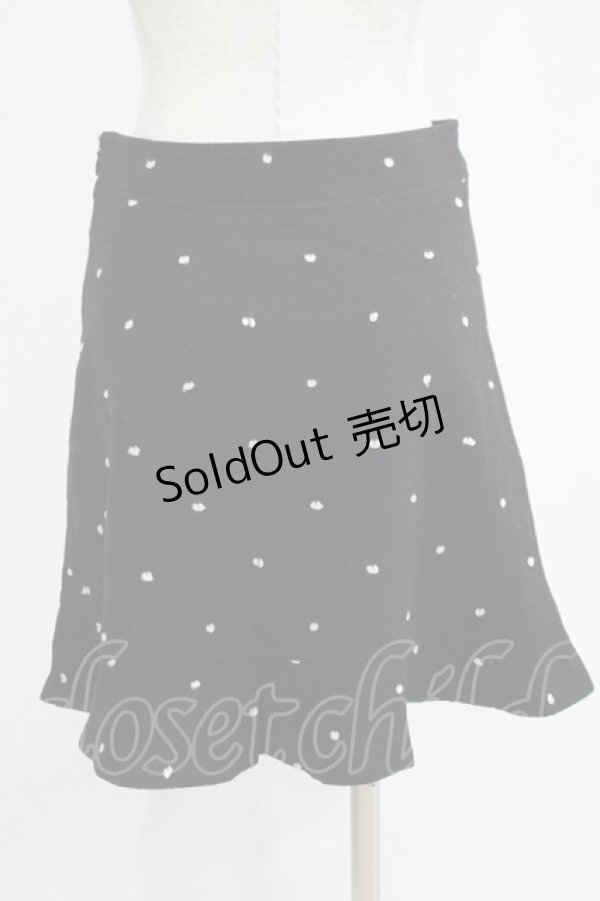 画像3: Emily Temple cute / ローズドットウールスカート  黒 H-25-11-21-1027-ET-SK-KB-ZH (3)