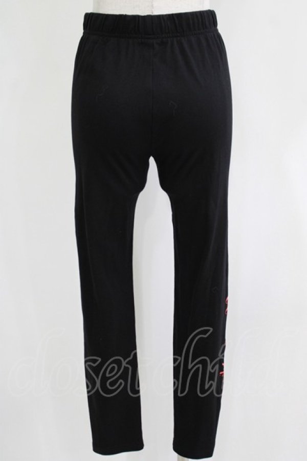 画像3: NieR Clothing / プリントレギンスパンツ  黒 H-25-11-21-1029-PU-PA-KB-ZH (3)