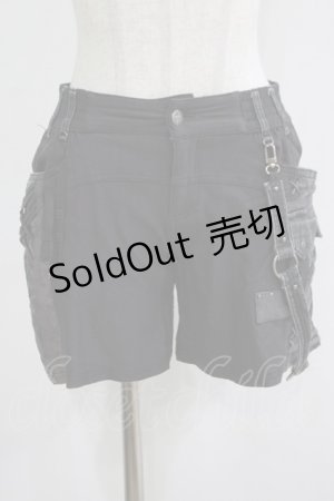 画像: Ozz Croce / サイド刺繍ショートパンツ  グレー H-25-11-21-1035-OO-PA-KB-ZH