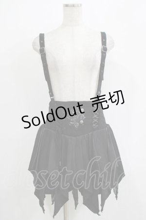 画像: Ozz oneste / Fairy Tale Rose ショートパンツ  ブラック H-25-11-21-1036-OO-PA-KB-ZH