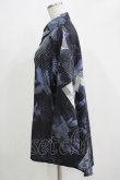 画像2: NieR Clothing / 総柄シャツ  グレー H-25-11-21-1040-PU-BL-KB-ZH (2)