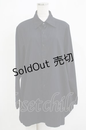 画像: Deorart / ストライプロングシャツ L ネイビー H-25-11-21-1041-PU-BL-KB-ZH