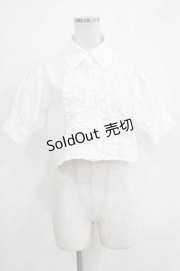 画像1: 【SALE】jouetie / フリルブラウス  オフ H-25-11-21-1045-EL-BL-NS-ZT347 (1)