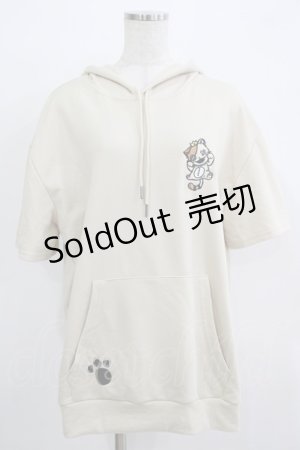 画像: NieR Clothing / 半袖プルパーカー  ベージュ(ミケ) H-25-11-21-1049-PU-TO-KB-ZH