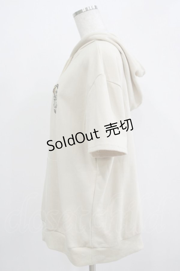 画像2: NieR Clothing / 半袖プルパーカー  ベージュ(ミケ) H-25-11-21-1049-PU-TO-KB-ZH (2)