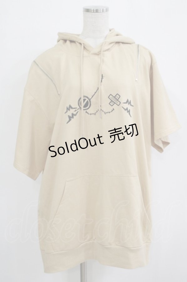 画像1: NieR Clothing / オフショルプルパーカー  ベージュ(ミケ) H-25-11-21-1050-PU-TO-KB-ZH (1)