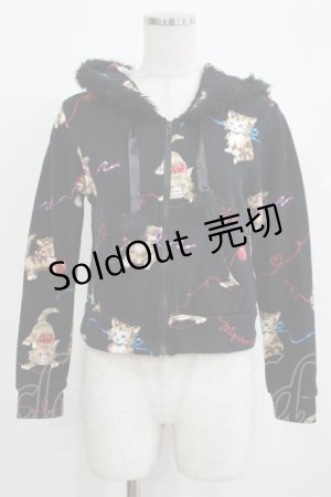 画像: MILK / Kittenパーカー  ブラックベース H-25-11-21-1052-ML-TO-KB-ZH