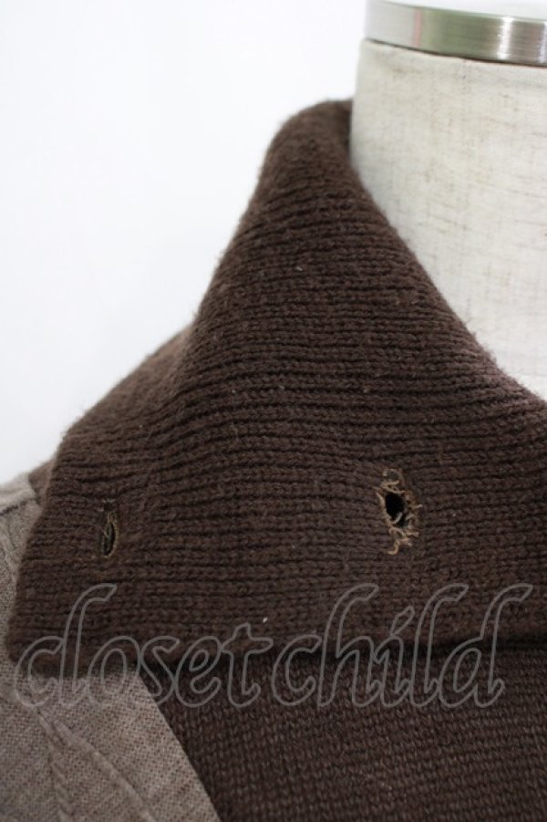 画像5: kikou / ニットポンチョ  ブラウン H-25-11-21-1056-GO-TO-KB-ZH (5)