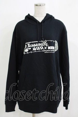 画像: NieR Clothing / プリントプルパーカー  ブラック H-25-11-21-1058-PU-TO-KB-ZH