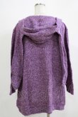 画像3: ALGONQUINS / うさみみフードニットプルパーカー  パープル H-25-11-21-1060-AL-TO-KB-ZH (3)