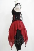 画像2: OZZ ANGELO / Capricious kittyホルタービスチェワンピース  黒×赤 H-25-11-21-1007-OO-OP-KB-ZH (2)